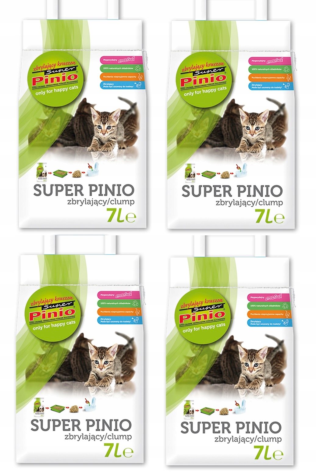 Żwirek dla kota Pinio Kruszon 28L Drewniany Zbrylający the best Original