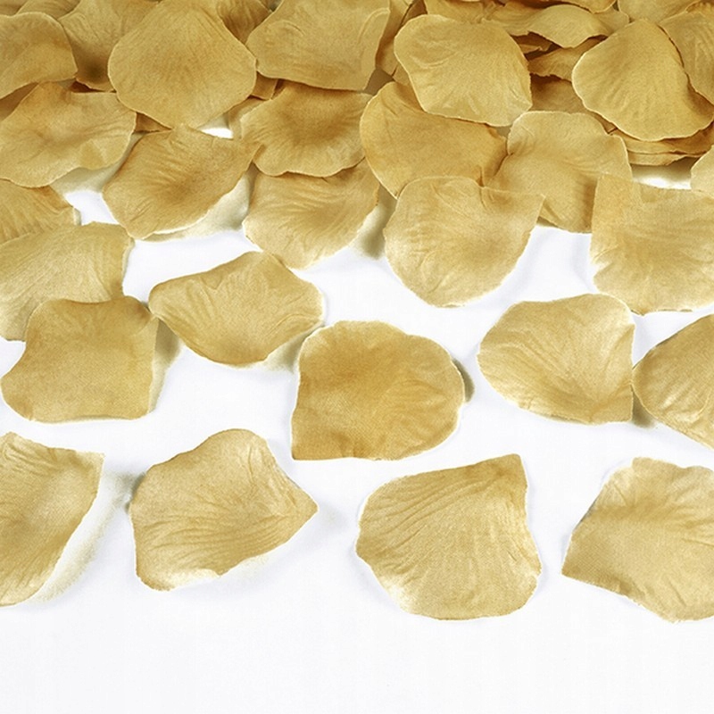 

Płatki Róż Dekoracyjne 100szt Złote Ślub