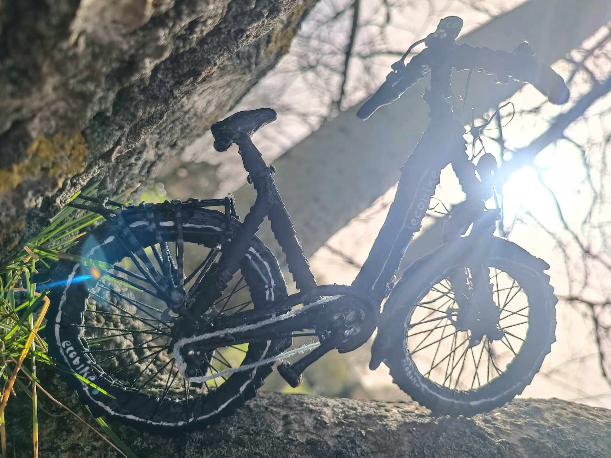 Origami 3D modułowy rower trekkingowy Ecobike Kolor czarny