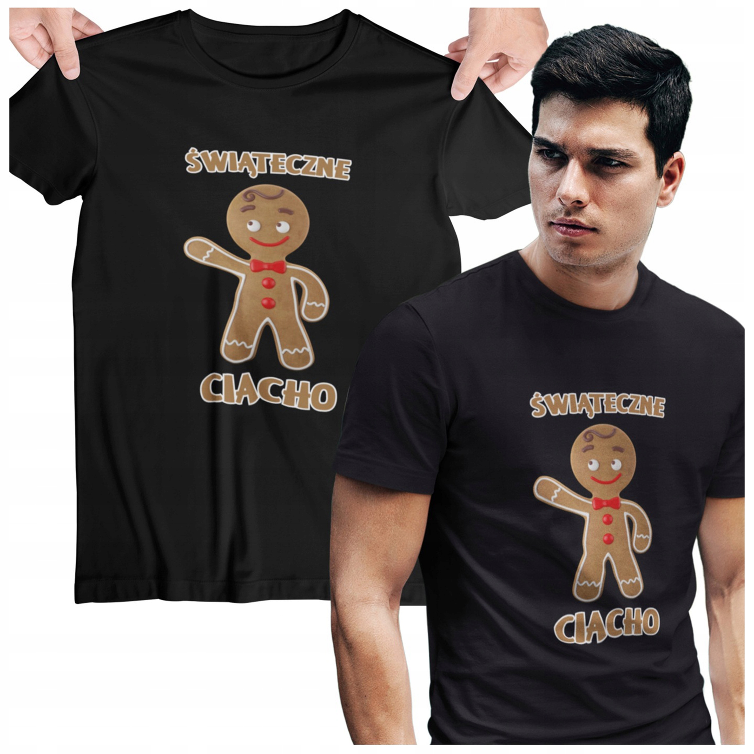 

Duża Koszulka Świateczna Mikołajkowy