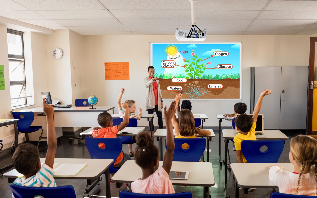 Panoramiczny rzutnik 3LCD DLA SZKOŁY Epson EB-W49, od ręki Żywotność lampy w trybie ekonomicznym 17000 h