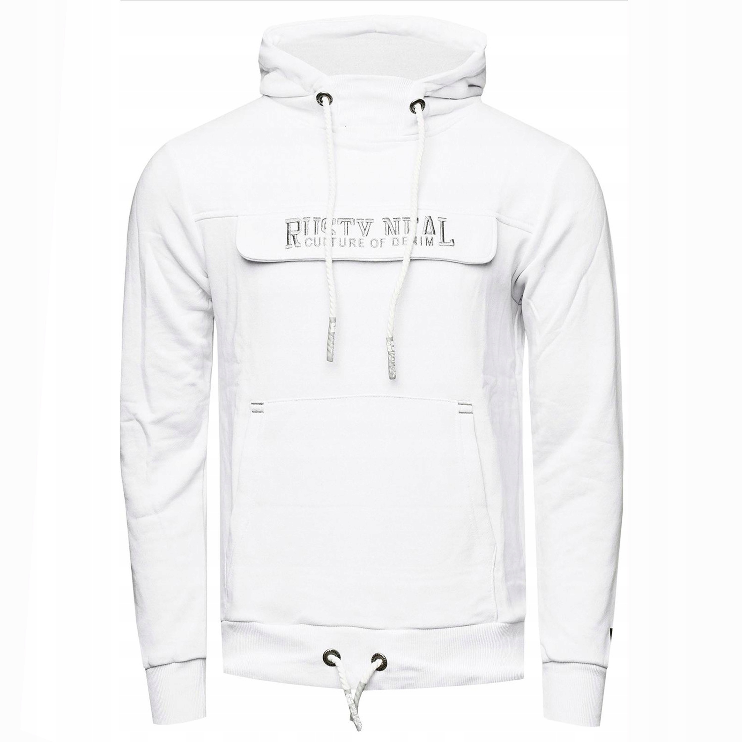 Rusty Neal mikina pánská R-19153BI s kapucí 3XL bílá