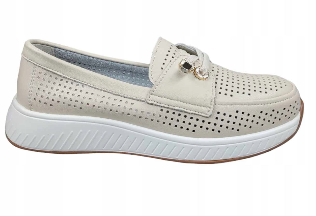 Artiker Ažurové Polobotky 54C1753 Béžová vel. 41