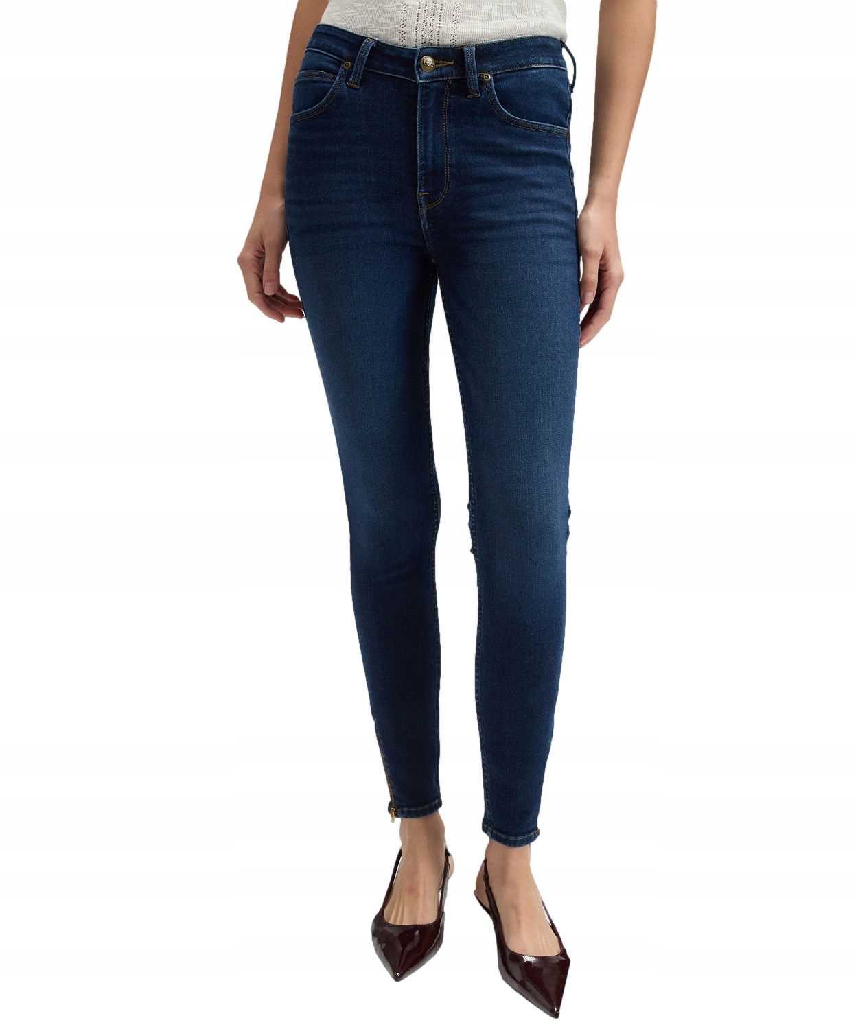 Džíny Lee Scarlett High Zip 112376731 Mid Cap W 29 L 29