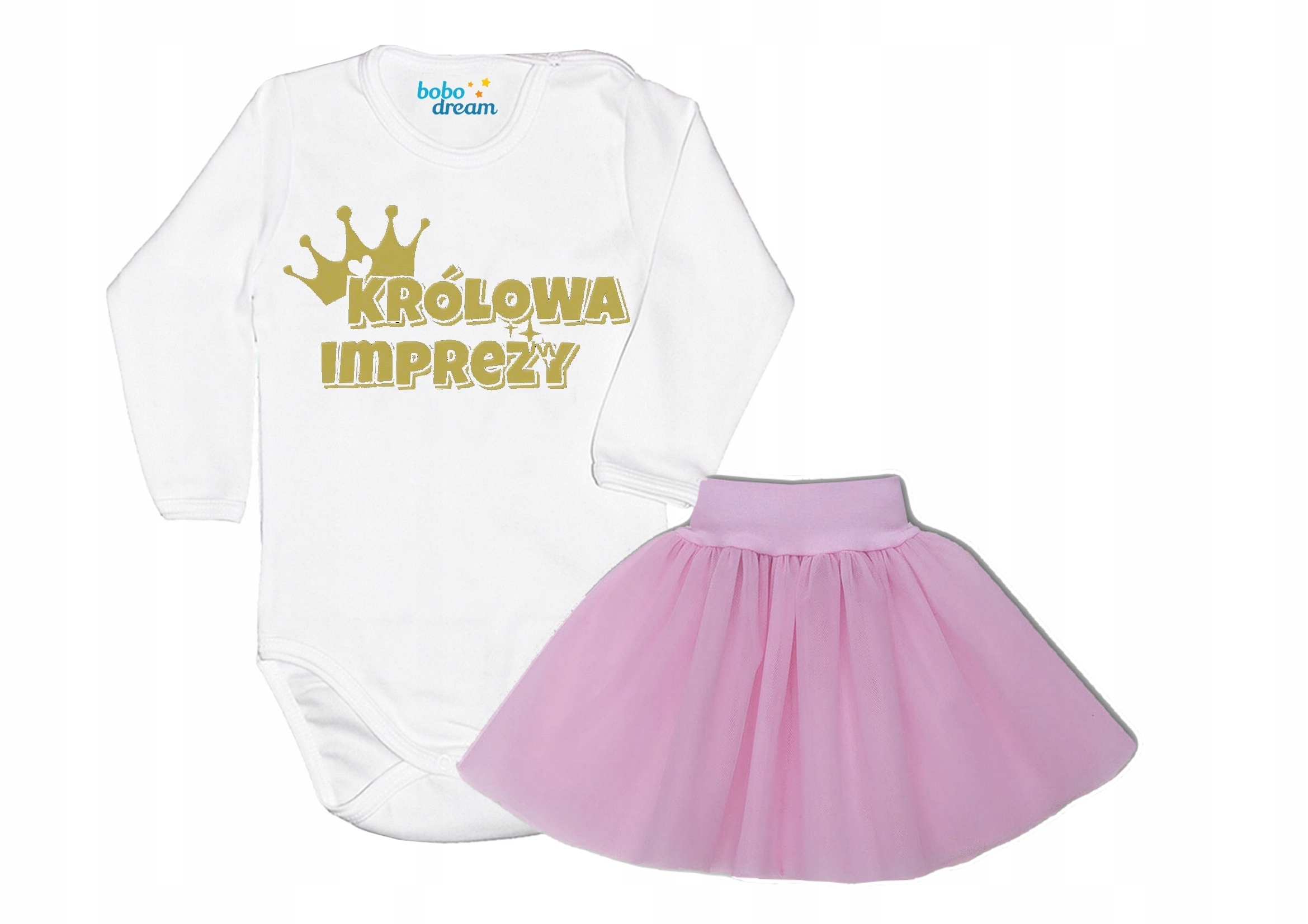 

Zestaw body spódniczka Urodziny Królowa Imprezy 86