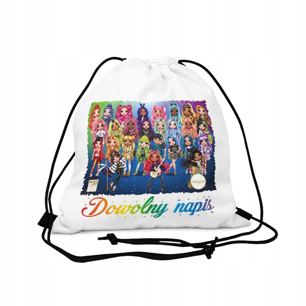 WOREK imię strój kapcie BUTY WF RAINBOW HIGH