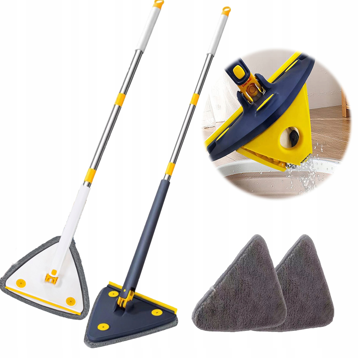 Levně Obrotowy Trojkatny Mop 180 Stopni Obrotu127CM Diy