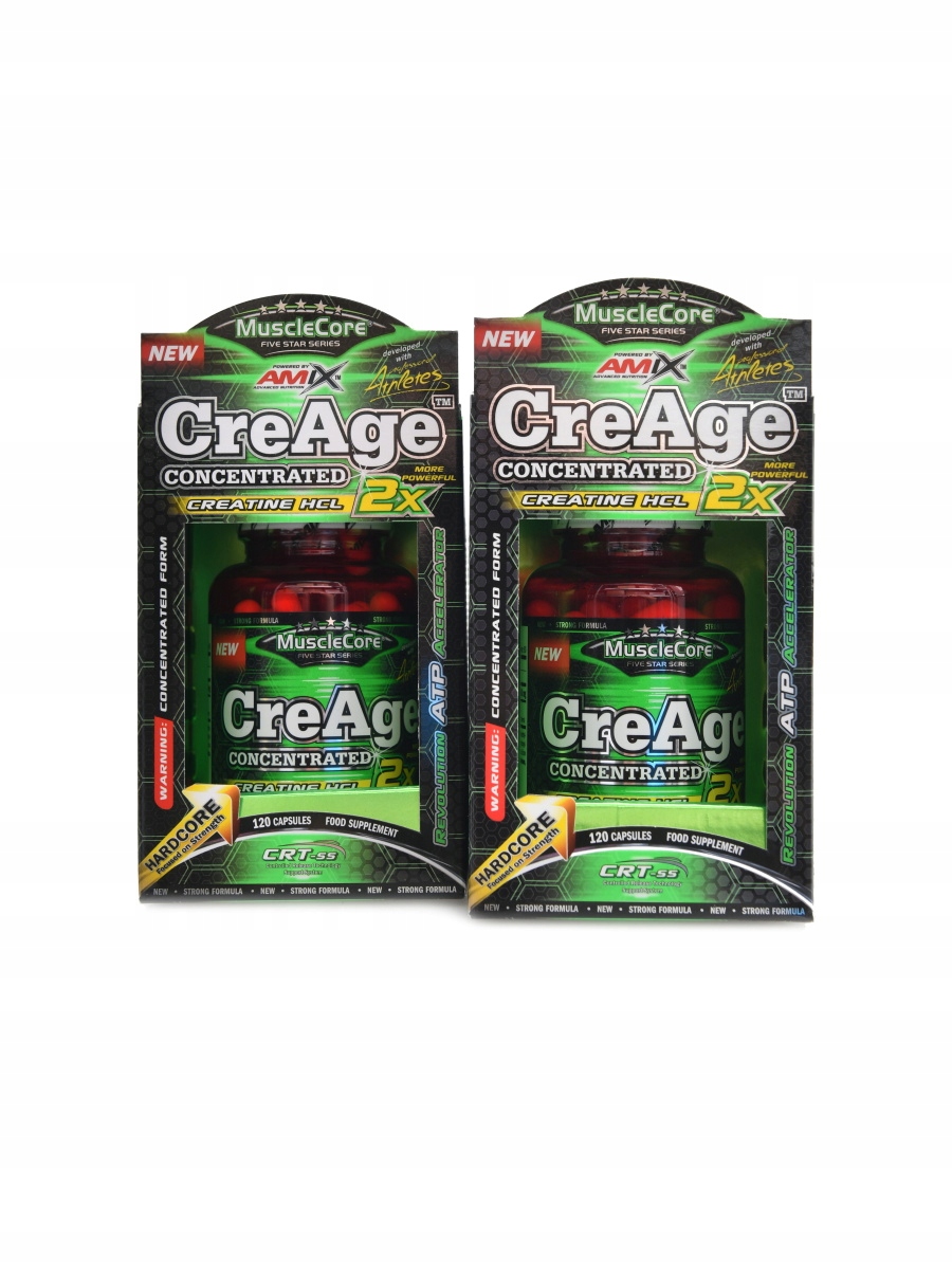 Amix CreAge Creatine Hcl 2 x 120 kapslí Duopack