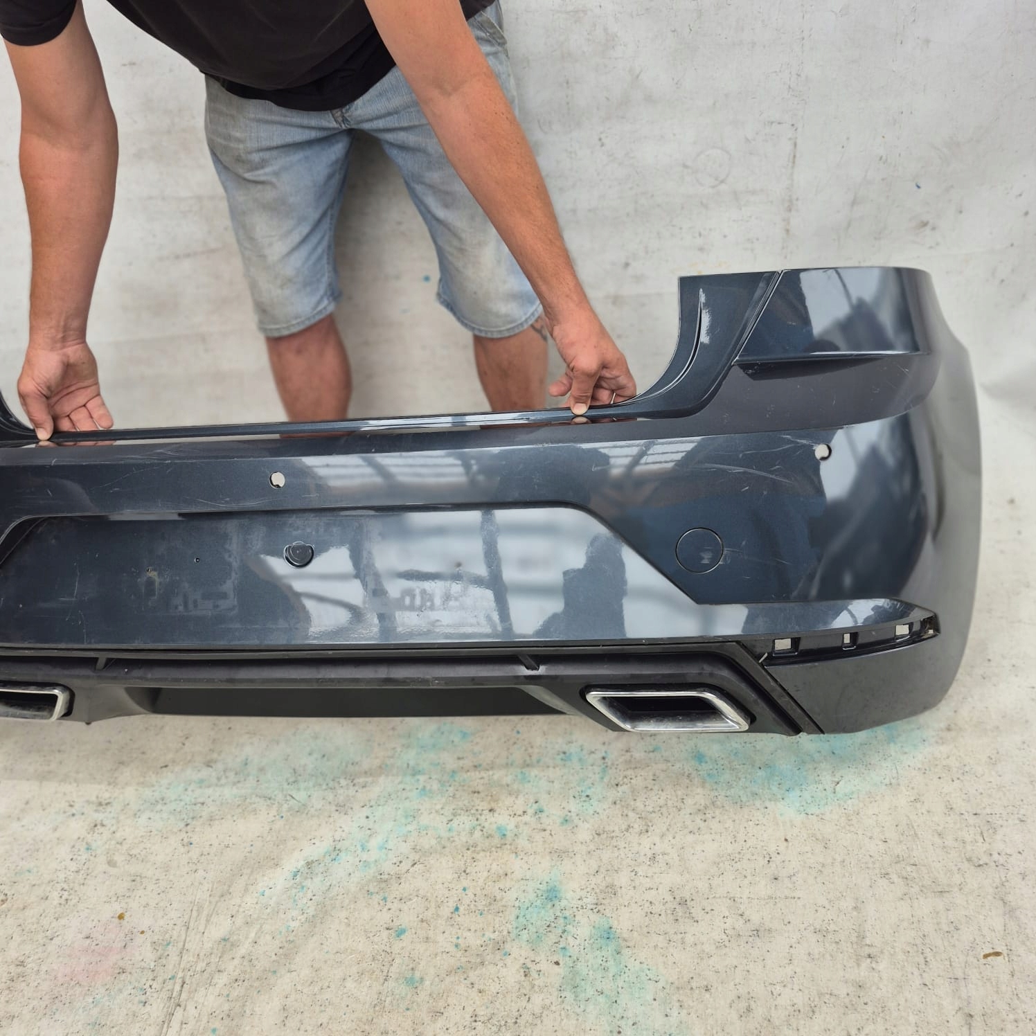 SEAT IBIZA V 5 6F 17- bumper rear part rear PDC