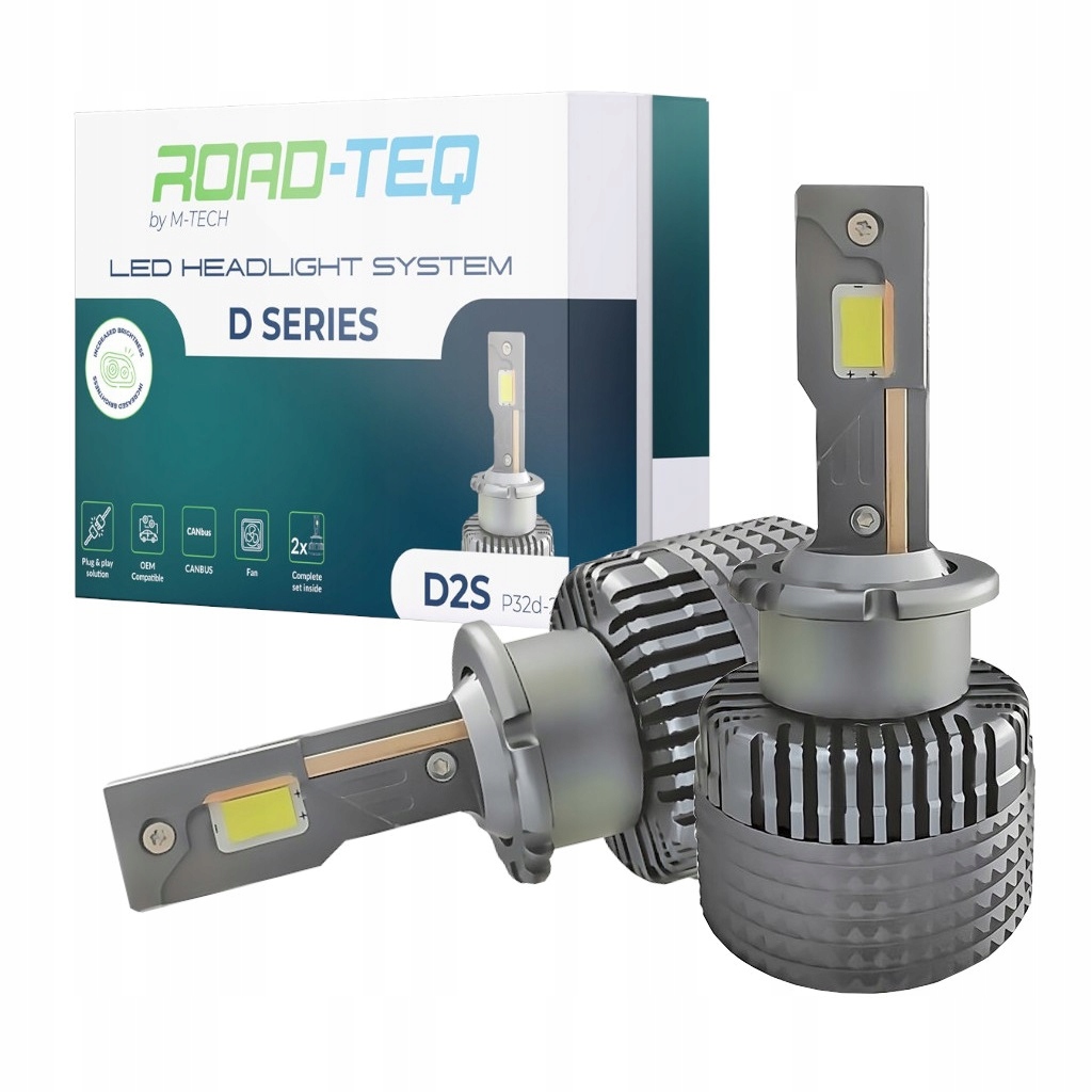 D2S Led Xenónové Žiarovky Retrofit 12/24V Plug & Play 6000K Canbus