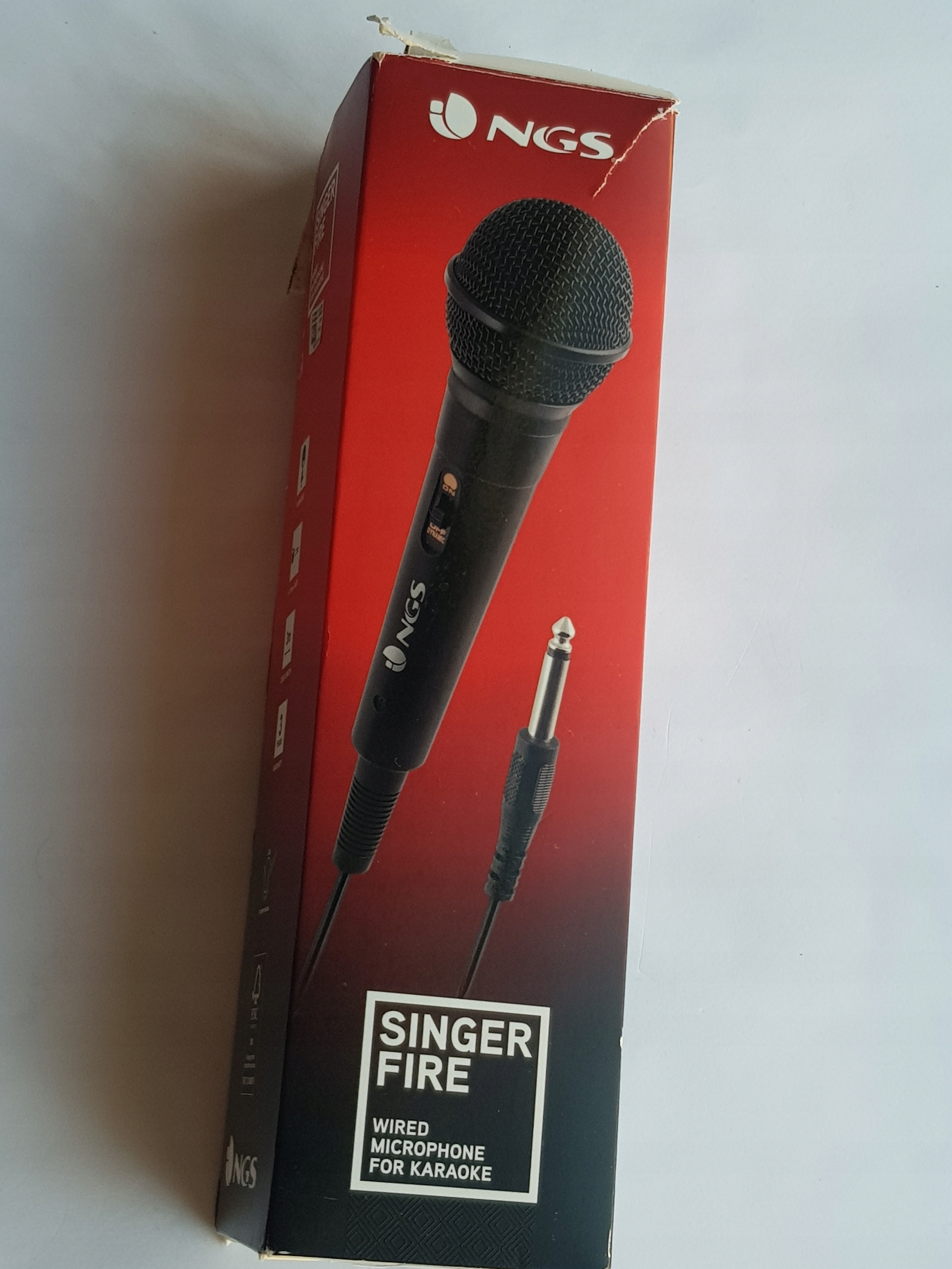 Mikrofon z kablem 3m NGS Singer Fire EAN (GTIN) 0843543061103