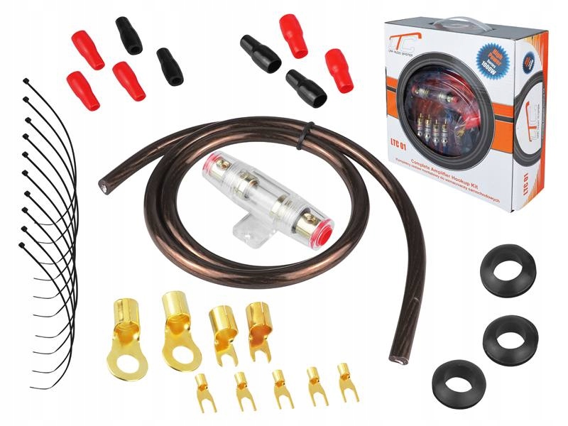 Ltc LXLTC01 sada kabelů pro automobilový zesilovač (9,7 mm2