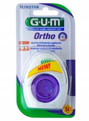 

Gum OrthoFloss nić dentystyczna Odcinkowa aparaty