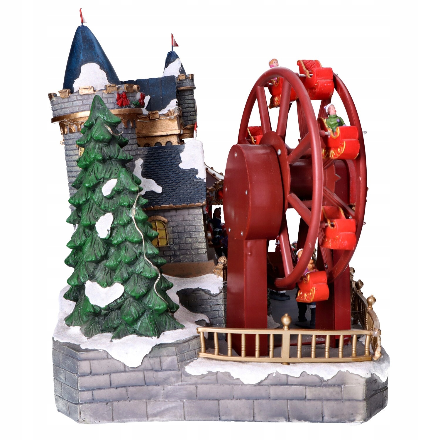 Miasteczko swiąteczne led 50x29x36cm (multikolor) Marka Kaemingk