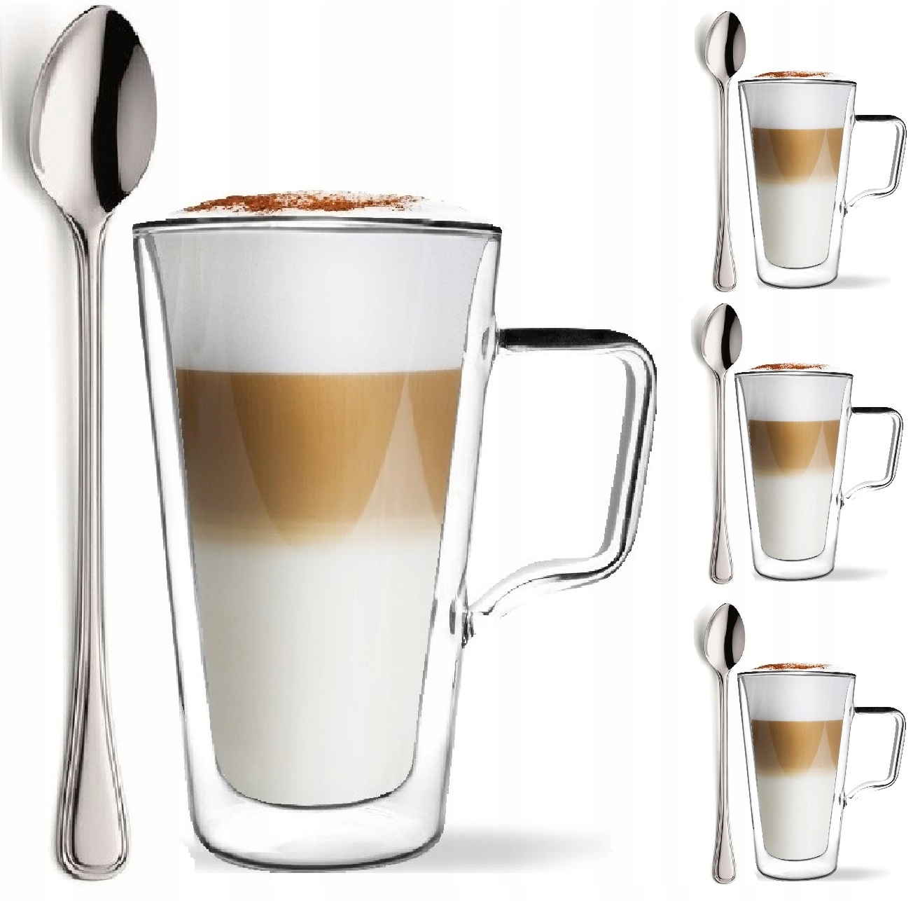 

Szklanki 4 Termiczne Kawy Latte Cappucino Herbaty