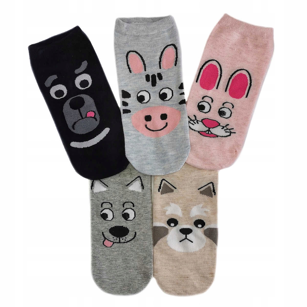 

Kolorowe stopki zwierzaki 38-41 zestaw 5 par 6999