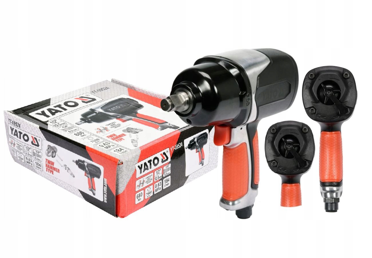 KLUCZ UDAROWY PNEUMATYCZNY 1/2" 680Nm YATO YT-09524