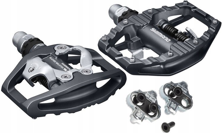 Pedały Shimano PD-EH500 Spd platformowe z blokami Box oryginał zatrzaskowe