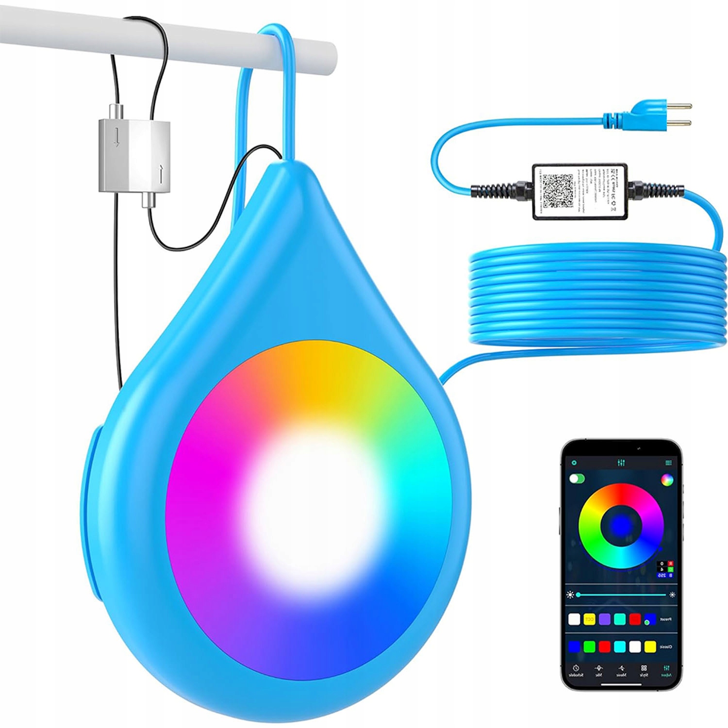 Bluetooth Osvětlení Zahradního Bazénu Podvodní Bazénové Lampy App IP67