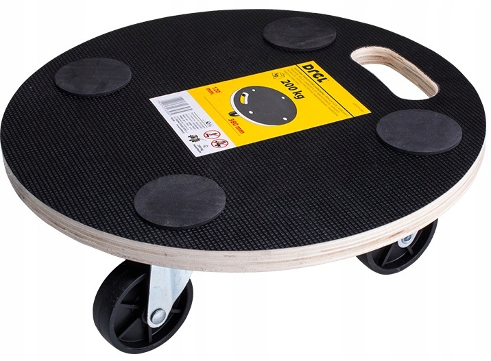 WÓZEK TRANSPORTOWY MEBLI PLATFORMA OKRĄGŁA 200KG