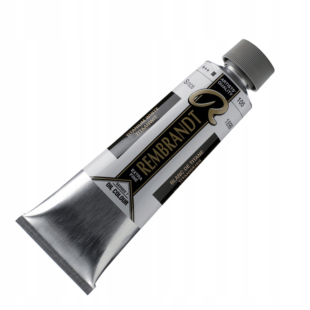 Talens Rembrandt barva olejová 150 Ml 105 Tita white