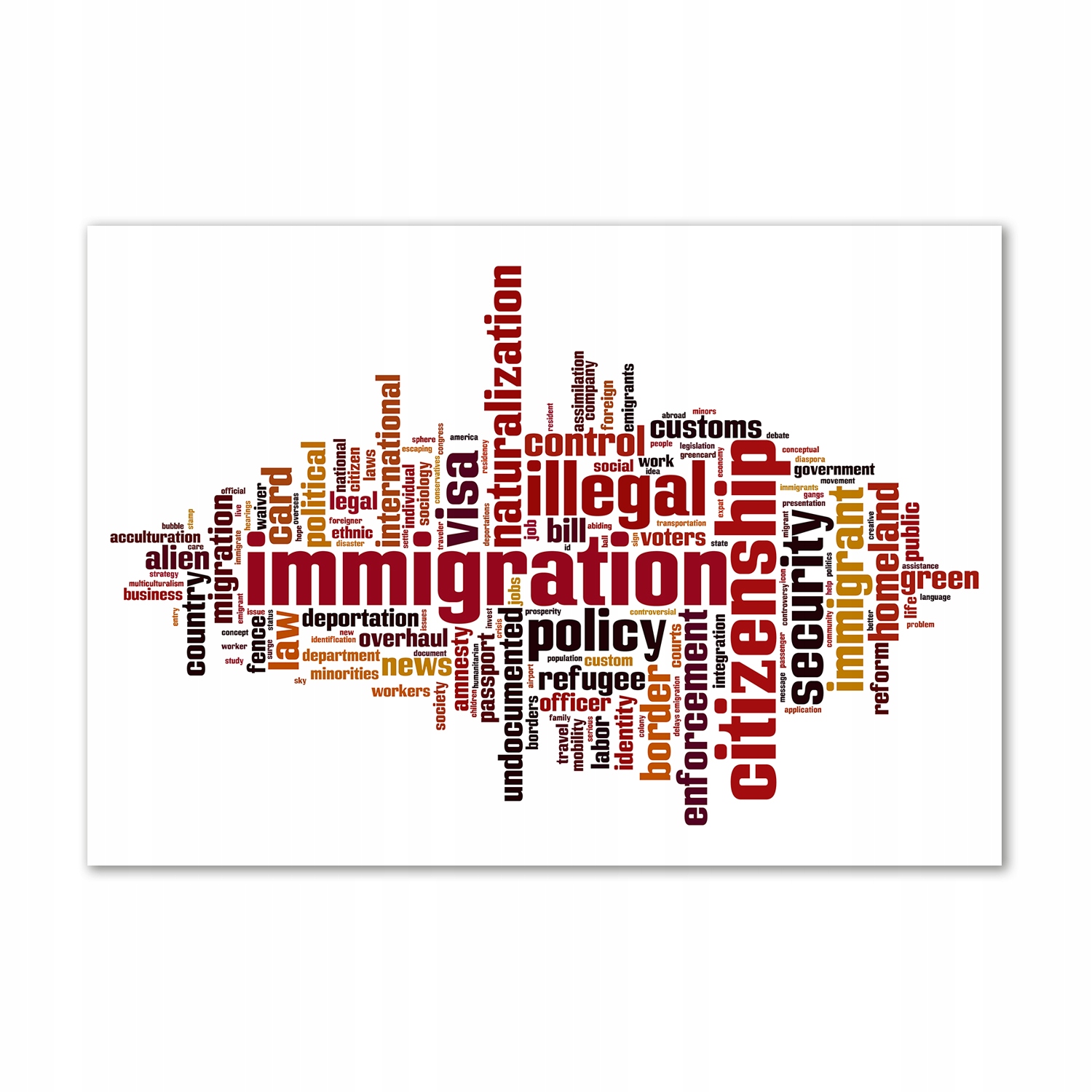 

Foto obraz na ścianę akrylowy Imigracja 100x70 cm
