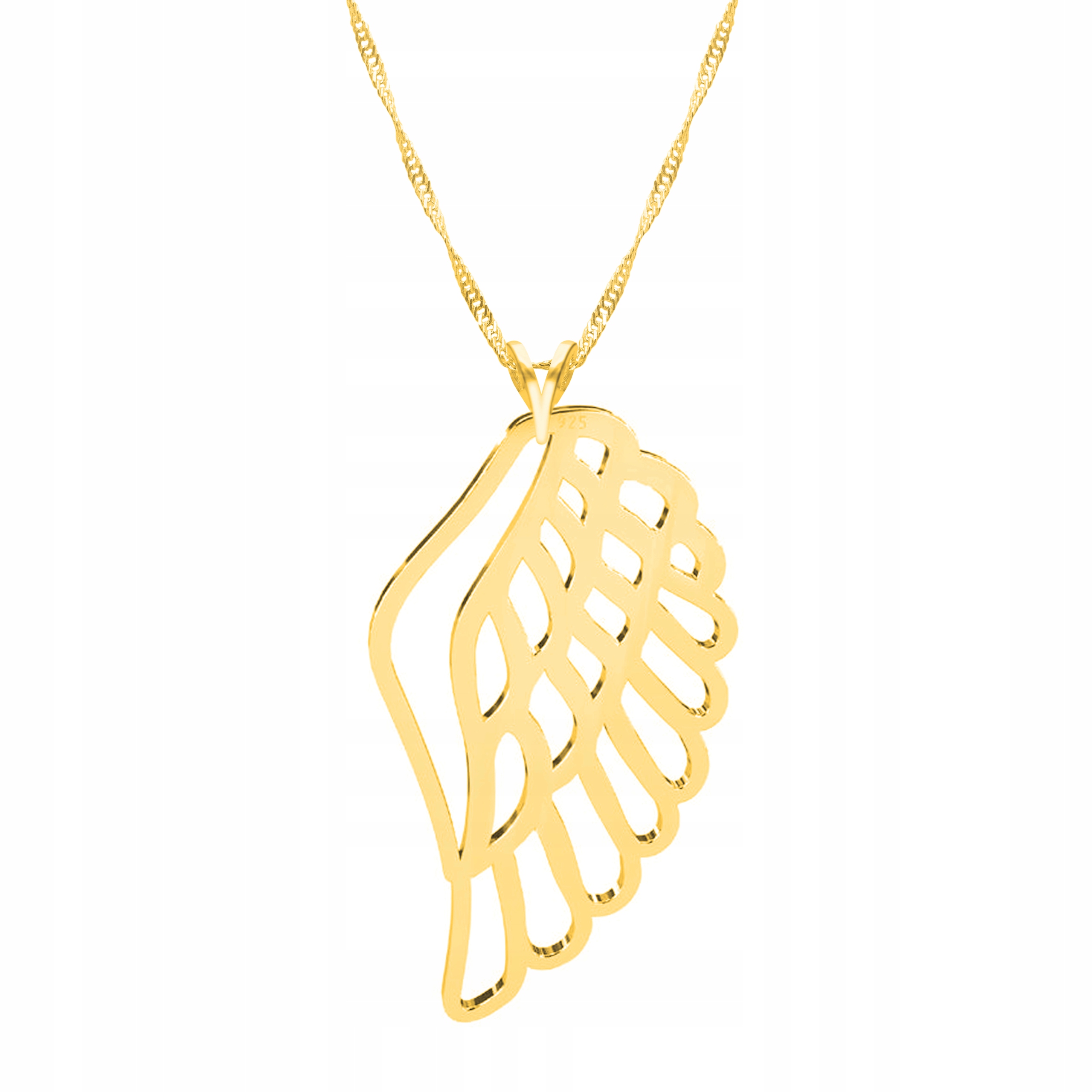 Řetízek zlatý náhrdelník 925 Andělské křídlo