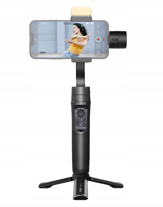 GIMBAL 3-os. Stabilizator Hohem iSteady Mobile+ KIT do Telefonu + Lampa LED Marka Hohem