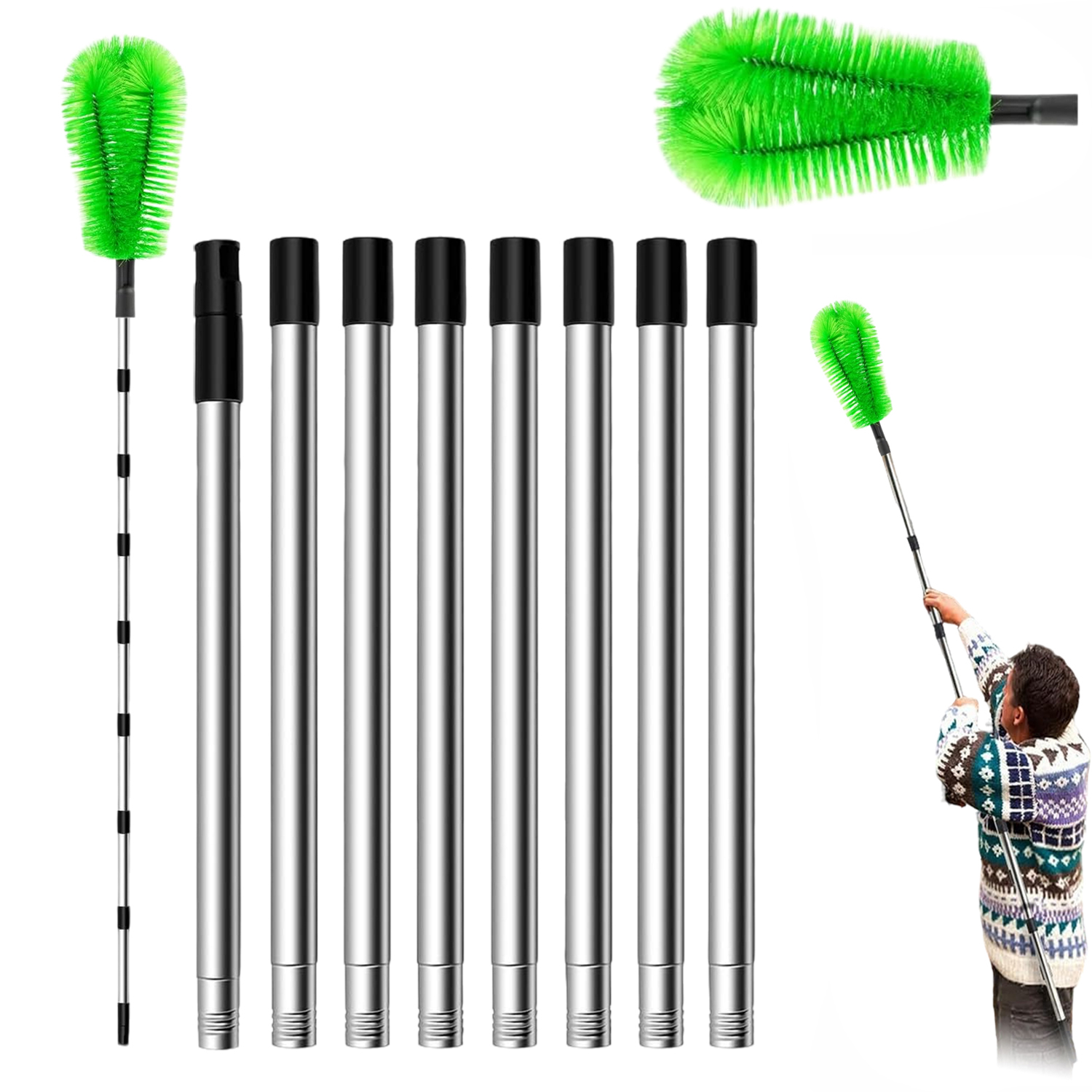 Levně Profesionální Teleskopický Kartáč 3M Nerezová Ocel Pro Digestoře A Okapy