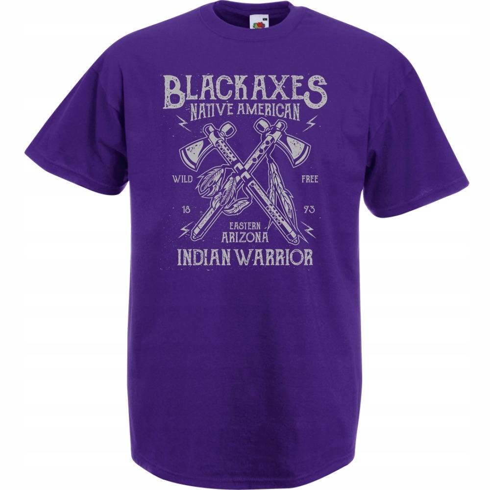 

Koszulka black axes indianie siekiery XL fioletowa