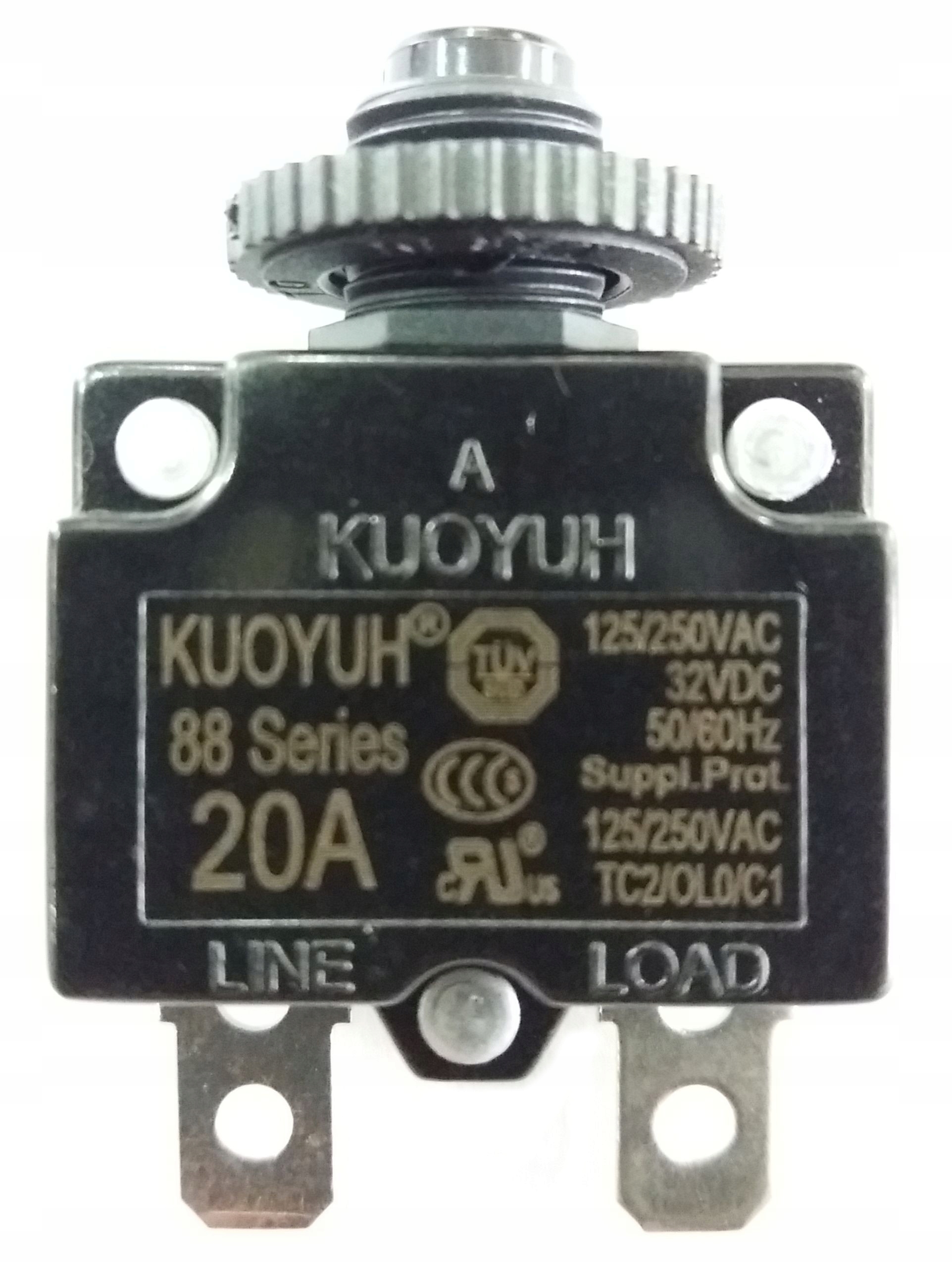 

Wyłącznik nadprądowy 20A Kuoyuh Series 88