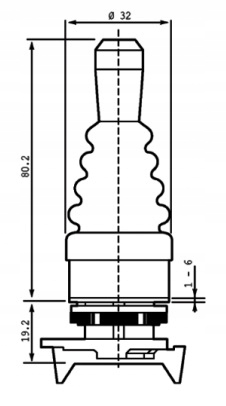 Przełącznik joystick stabilny PMJN8Q 4 pozycje Marka inna