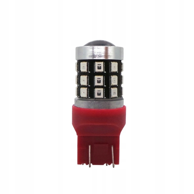 

W21/5W żarówka Led 7443 12-24V 1100lm Can czerwona