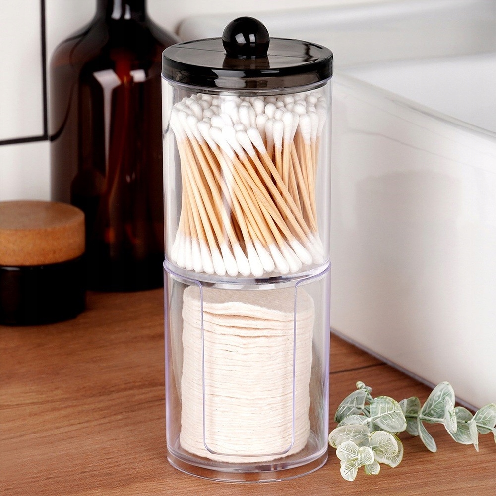 Pojemnik ŁAZIENKOWY organizer patyczki płatki kosmetyczne higieniczne 2w1 Rodzaj pojemnik