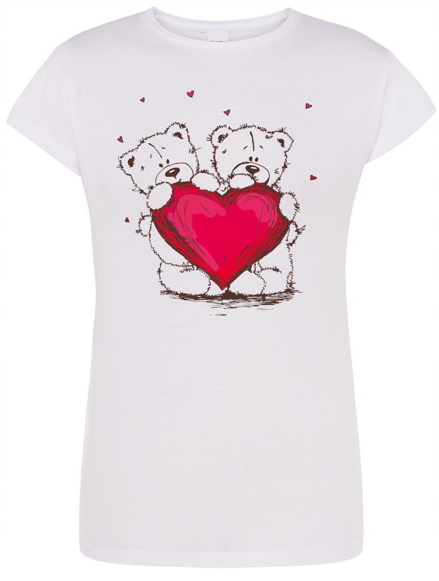 

T-Shirt damski nadruk Misie Miłość r.M