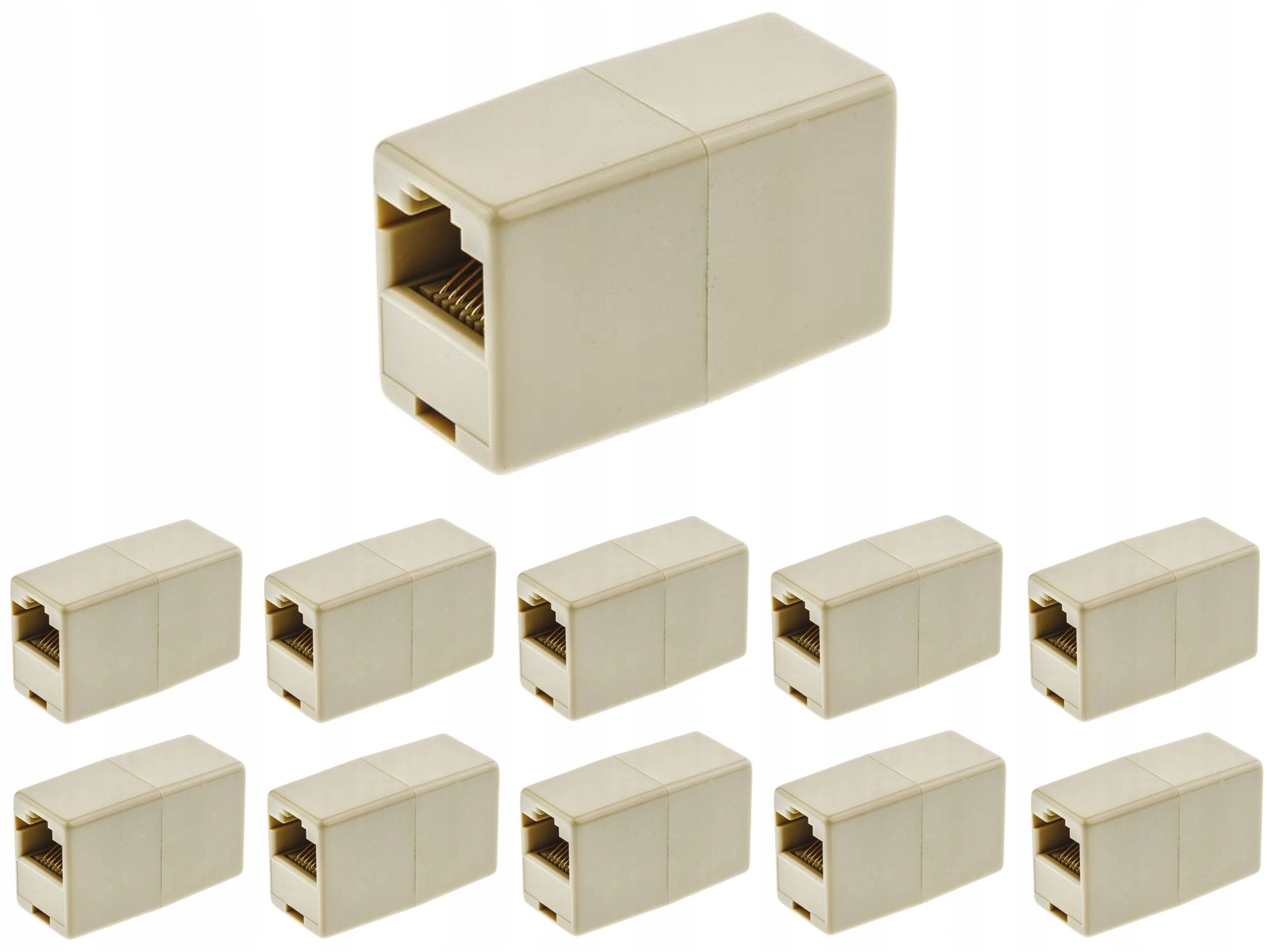 

10szt Łącznik Beczka na Kabel Internetowy Lan RJ45