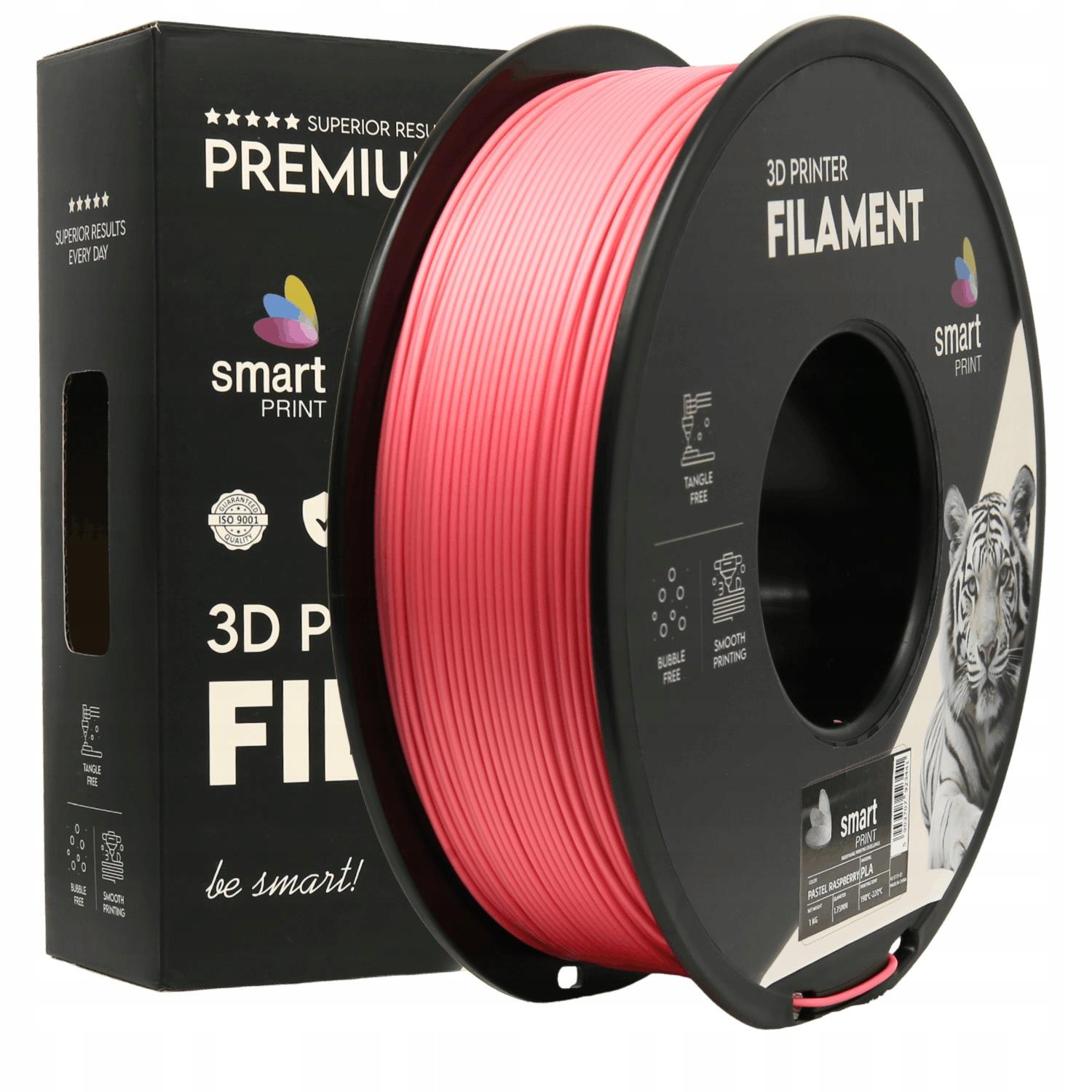 2 x Filament Smart Print Pla 1,75mm 1kg pastelowy malinowy Pastel Raspberry