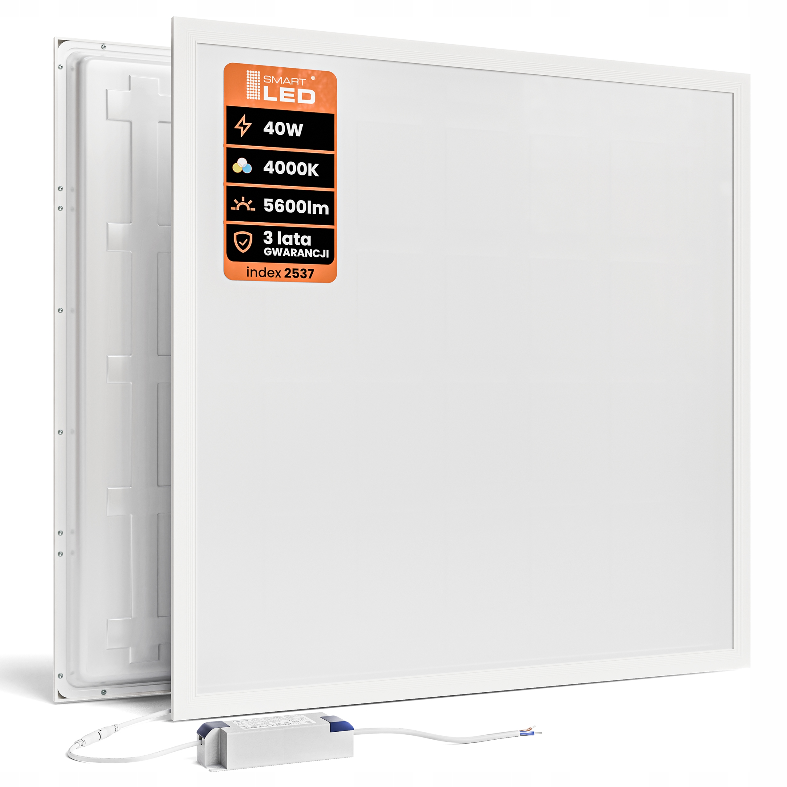 Panel Led Podtynkowy Armstrong 60x60 cm 595x595 5600lm 40W Premium