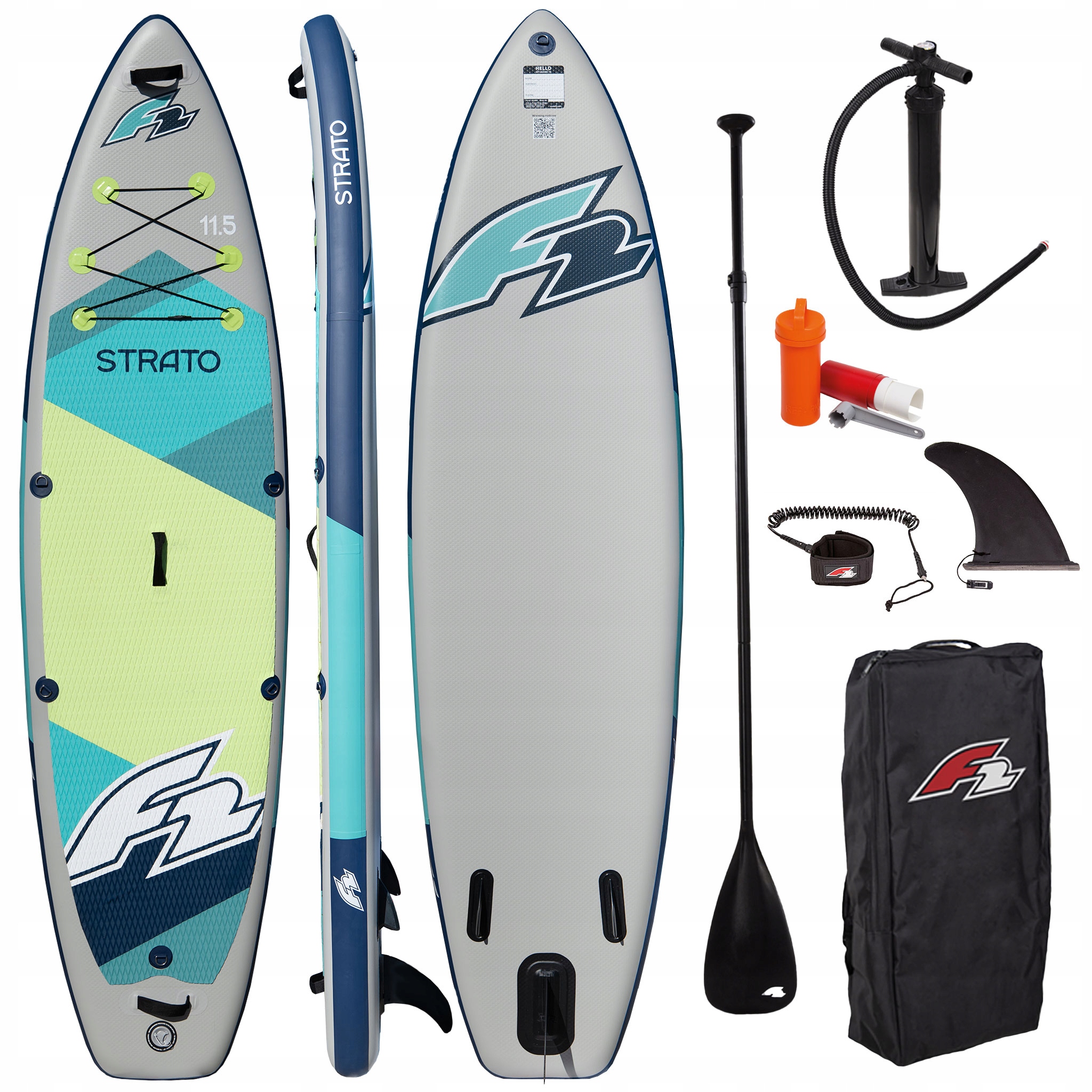 Deska Sup Pompowana F2 Strato 11'5" Green