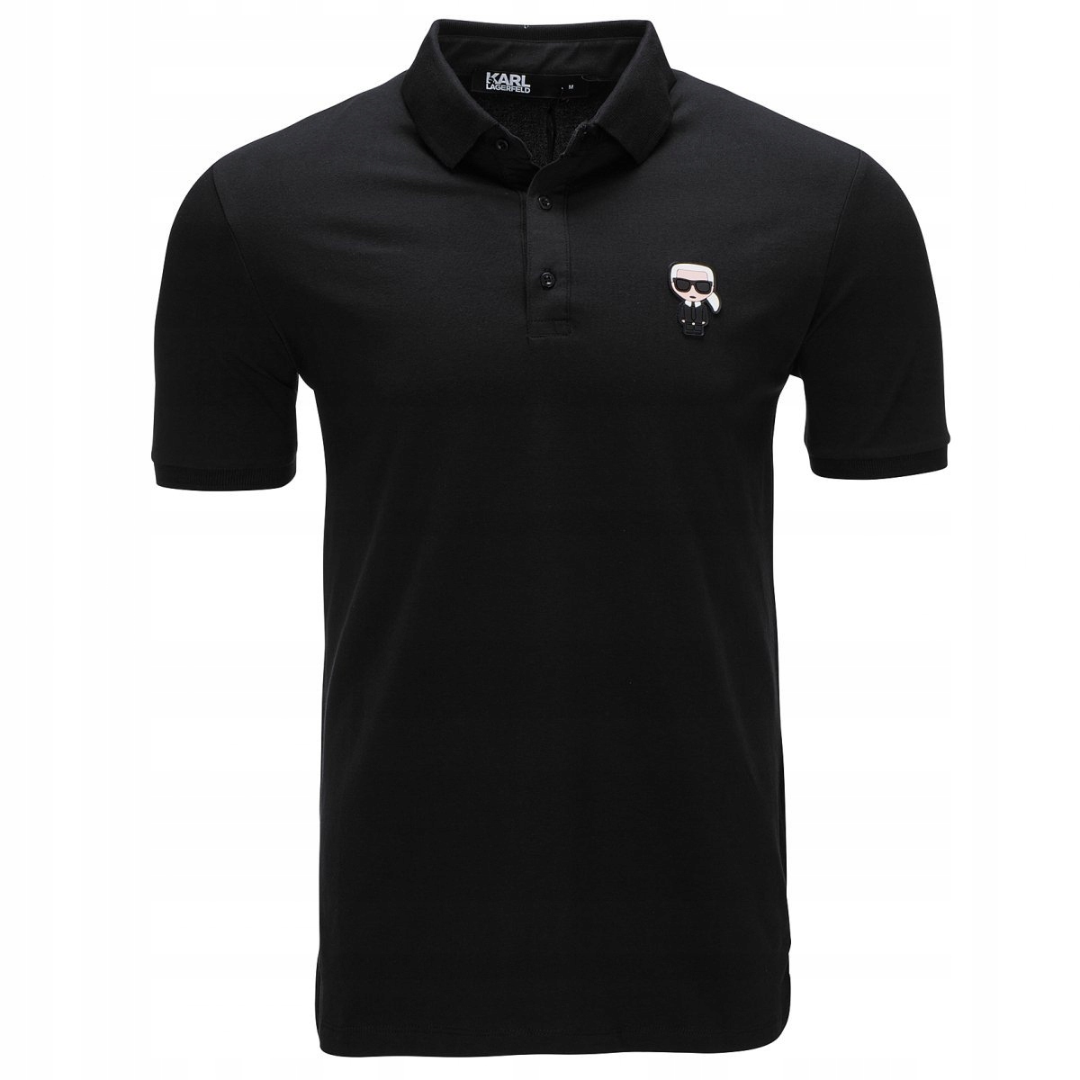 Karl Lagerfeld pánská polokošile černá, klasická polokošile 745022 XL