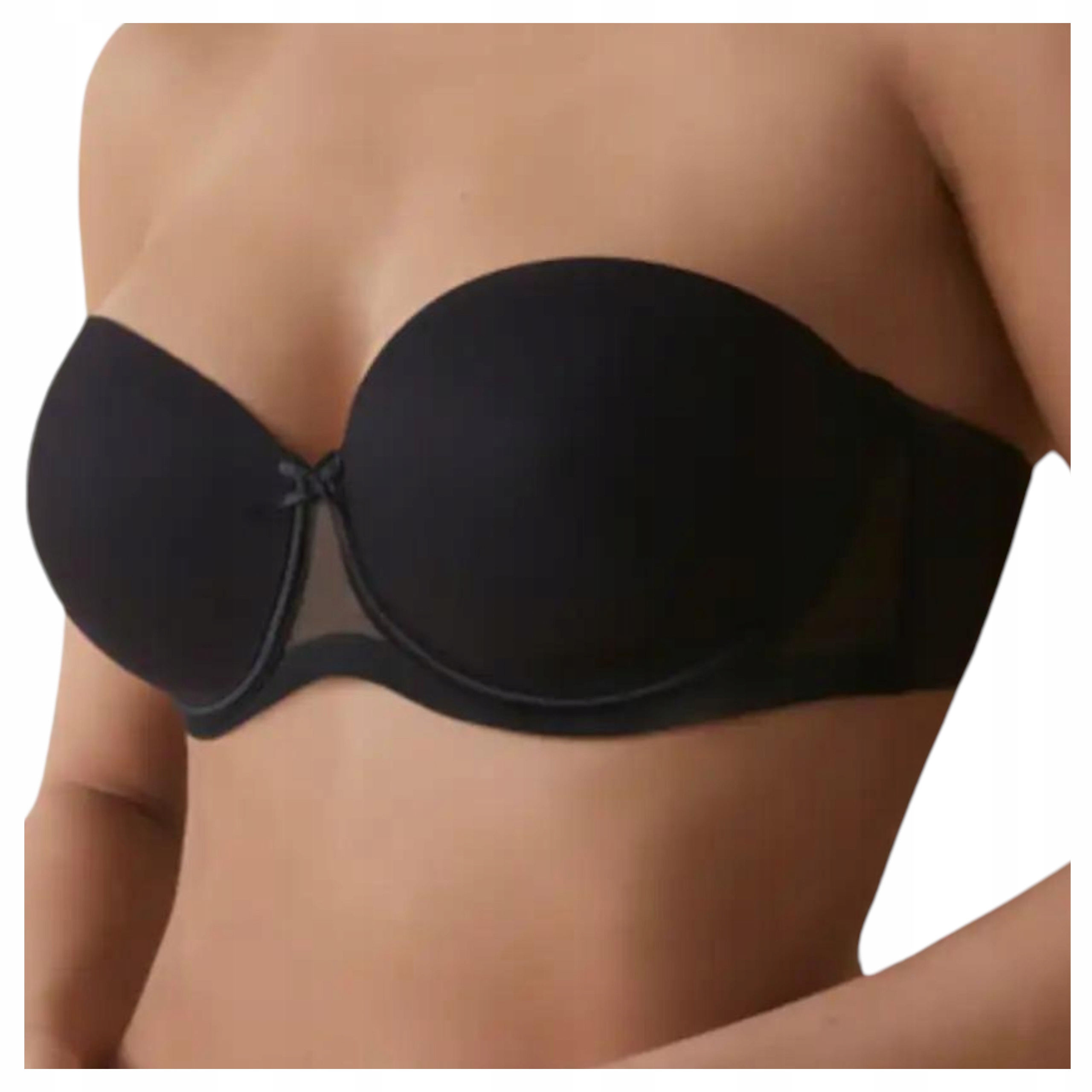 Podprsenka Odnímatelná Ramínka Hladká 80D Esmeralda Černá Negro