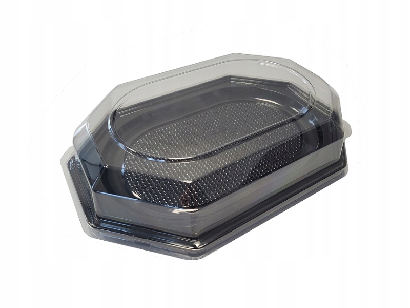 Tace cateringowe czarne + wieczka /10 sztuk