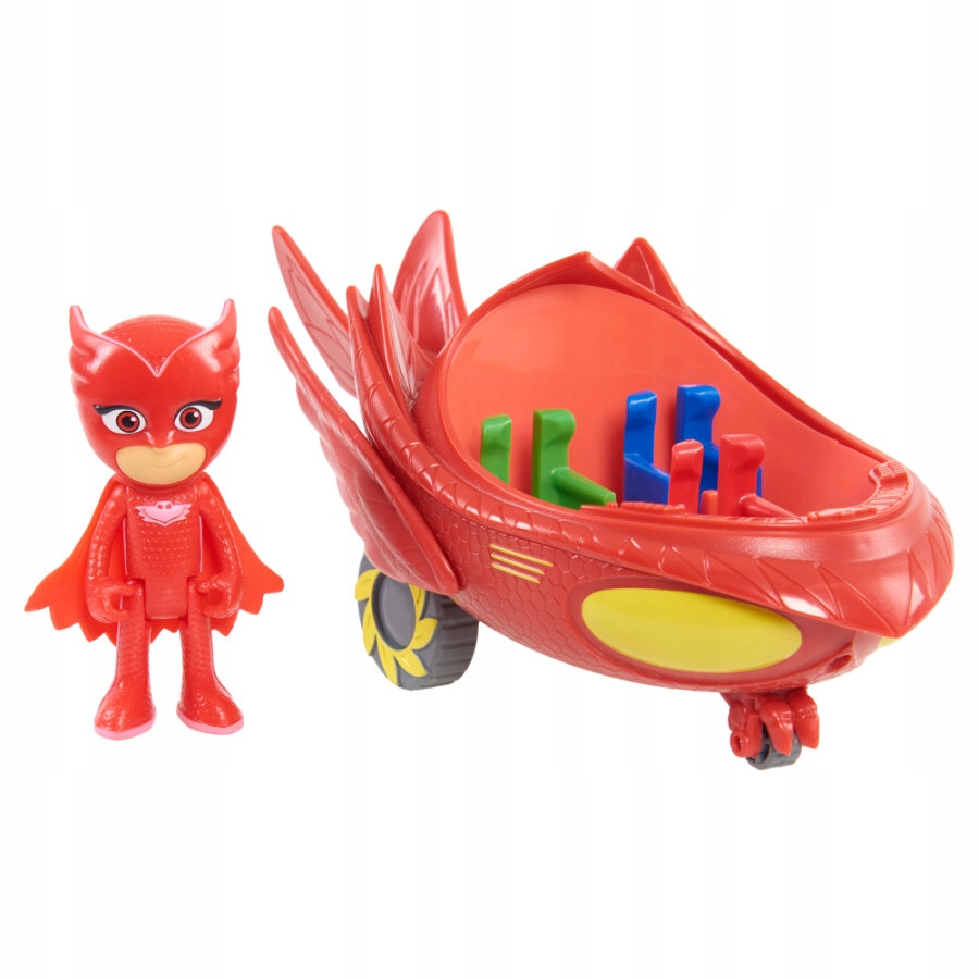 Pidżamersi Pj Masks Auto Eulette Pojazd + Figurka Model Sowella Auto