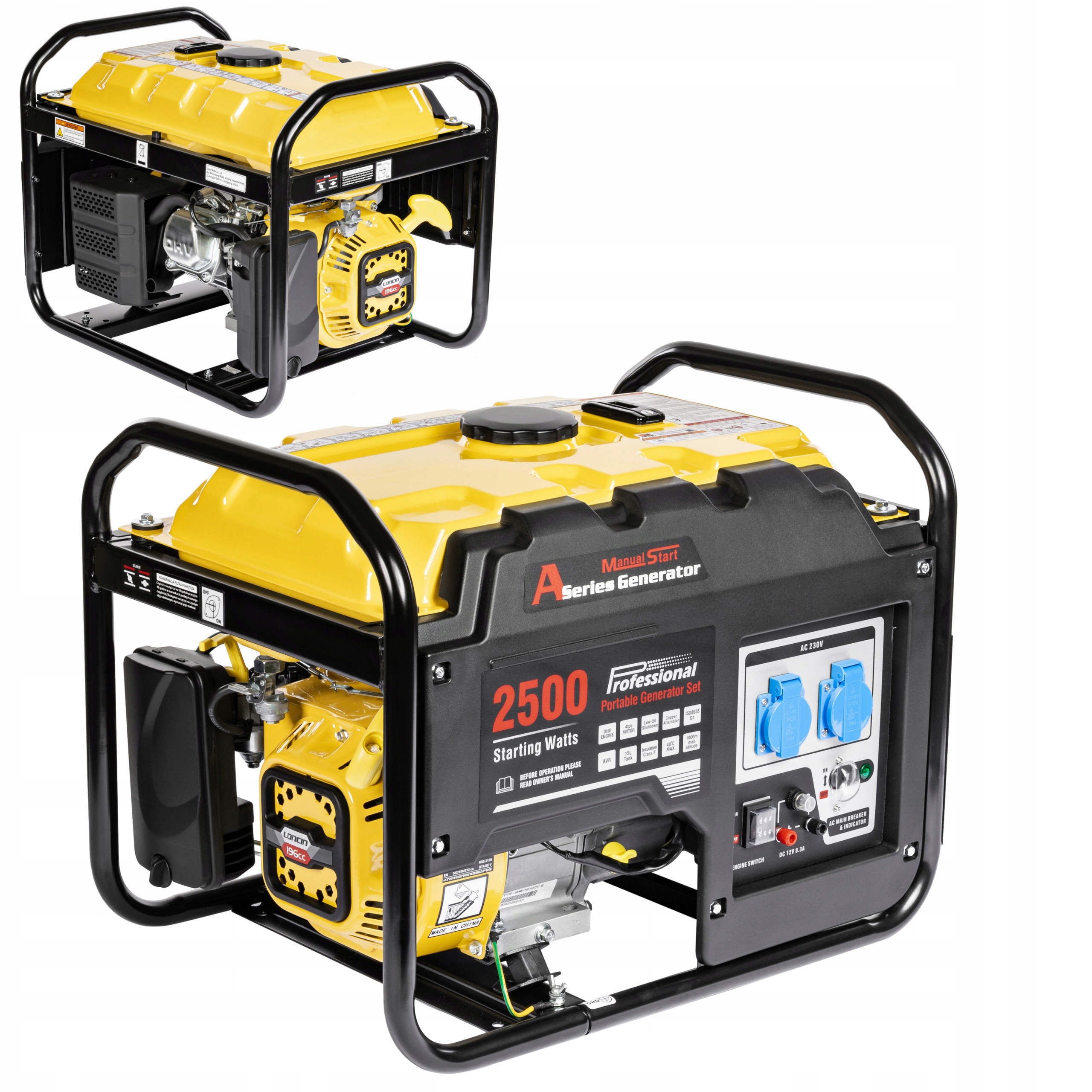 Agregat Prądotwórczy 230V 2200 W 2,2 kW Generator