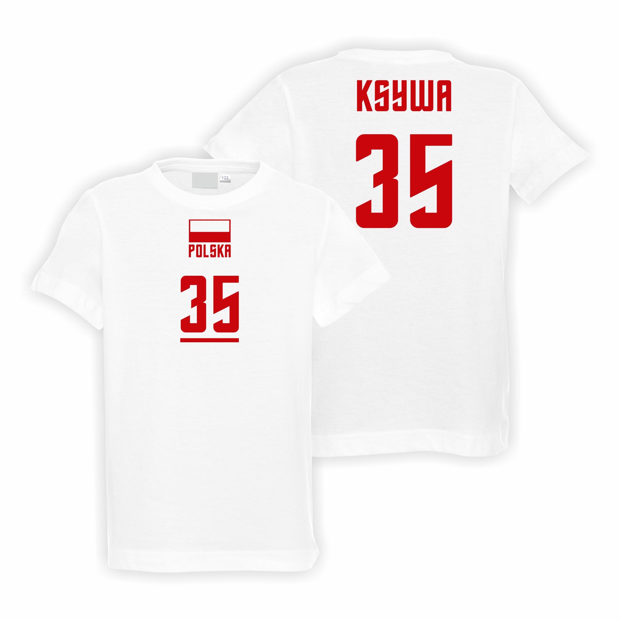 KOSZULKA DZIECIĘCA POLSKA REPREZENTACJA SIATKÓWKA KSYWA NUMER TSHIRT VOLLEY Marka inny