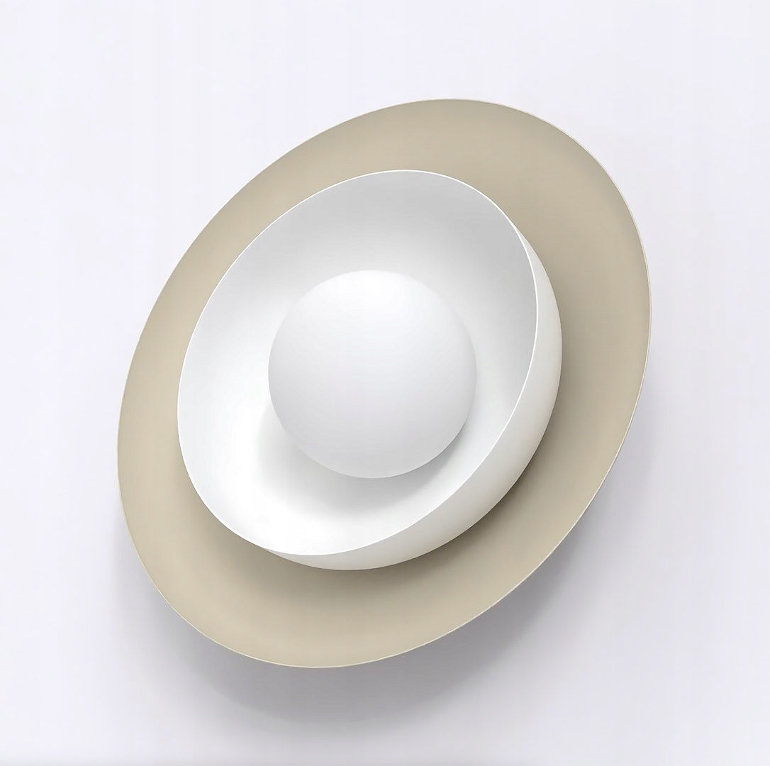 Emibig Poppi K1 Mo White Nástenná lampa Mocha. biela G9 8W Max Led B