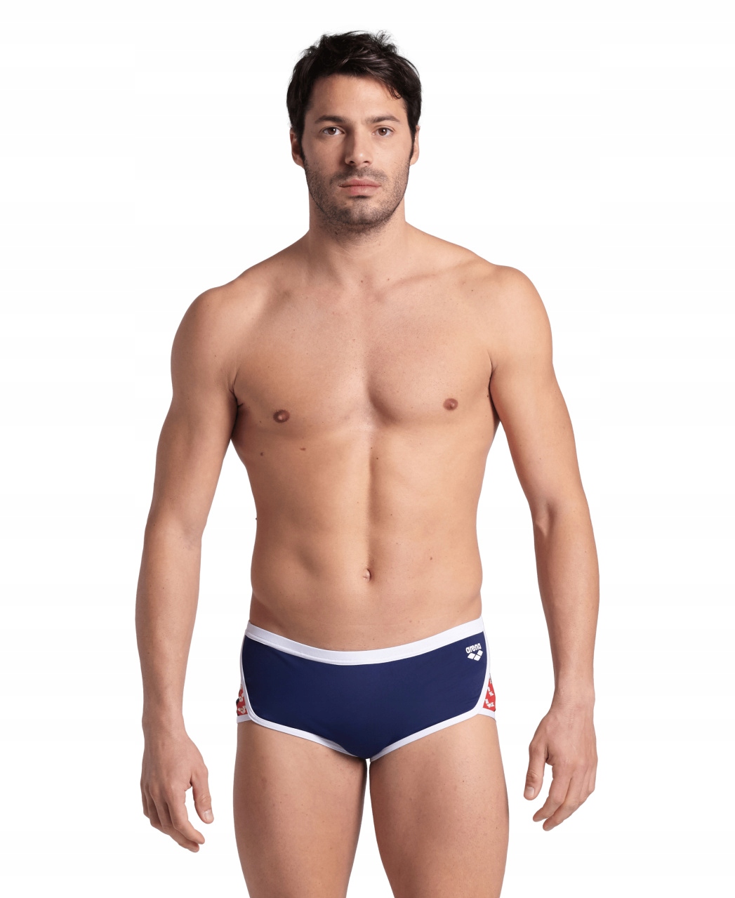 Plavkové šortky Arena Icons Swim Low Waist Short Navy-white-red Multi 85