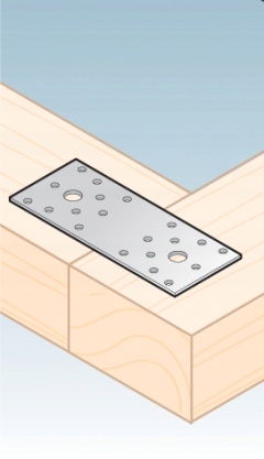 LP4 ŁĄCZNIK PŁASKI CIESIELSKI PŁYTKA 280x55x2,5 PŁASKOWNIK 1szt DOMAX Marka Domax