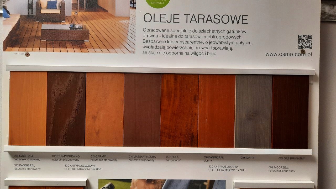 Olej Tarasowy Teak* Bezbarwny OSMO 0,75L 007 Marka Osmo