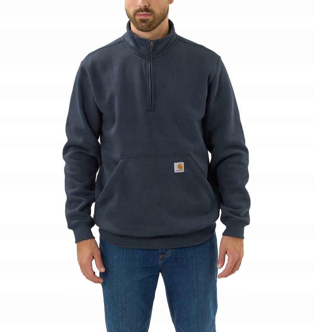 Mikina Carhartt se zipem u krku, středně silná, New Navy